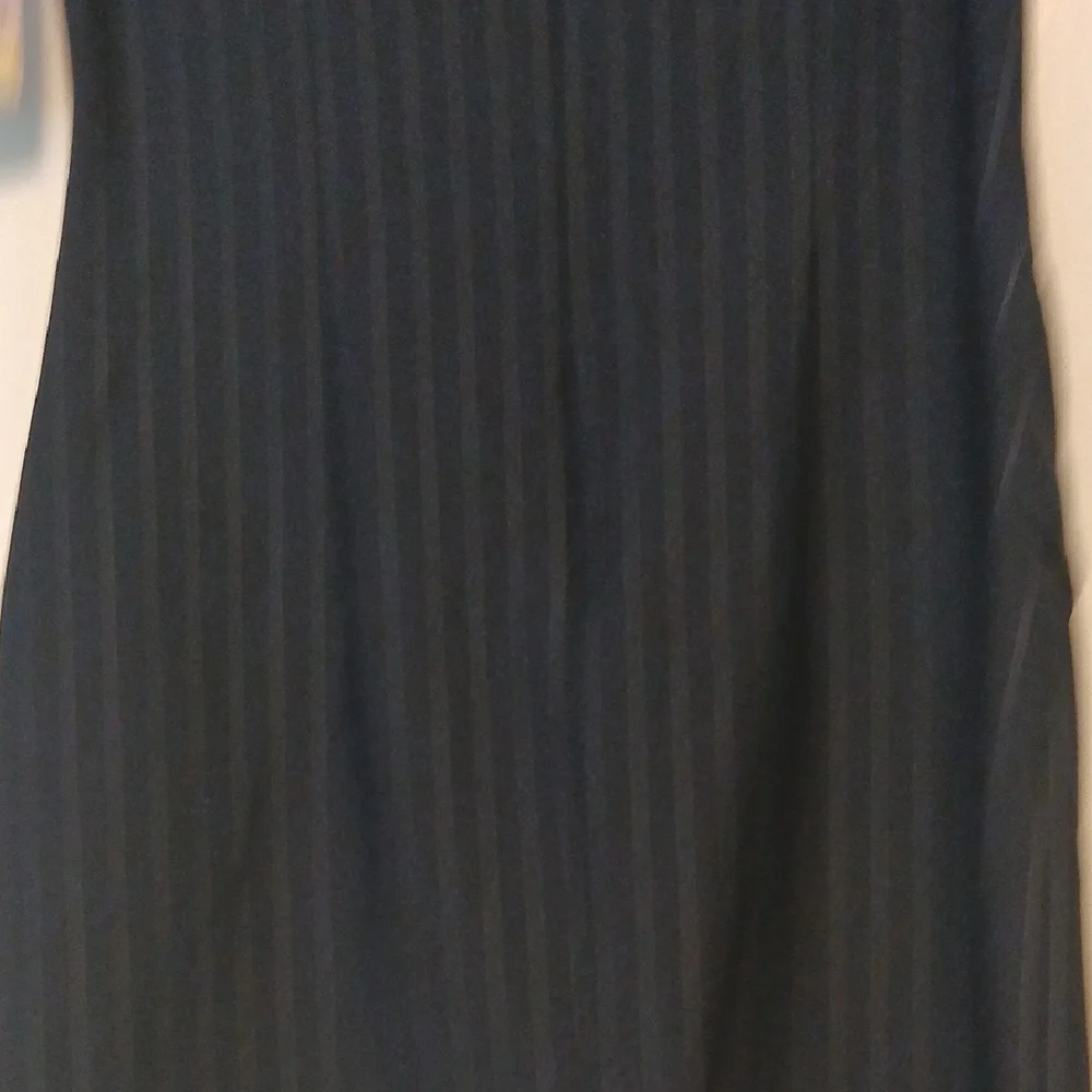 Wild Fable Navy Pinstripe Asymmetrical Skirt - Picture 7 of 9